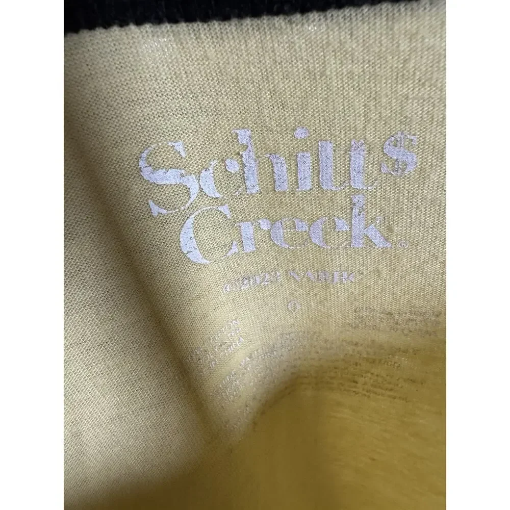 Schitt’s Creek Yellow Ringer Graphic Tee Women’s L “Welcome to Schitt’s Creek” - Picture 3 of 10